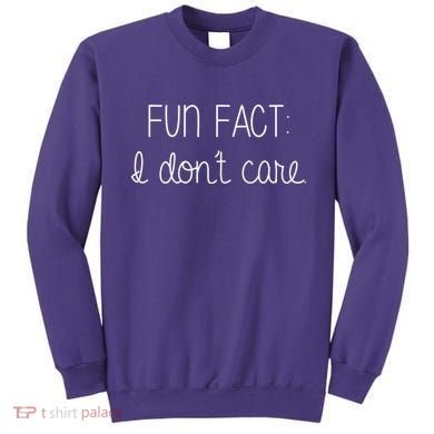 Fun Fact I Don't Care Funny Sweatshirt