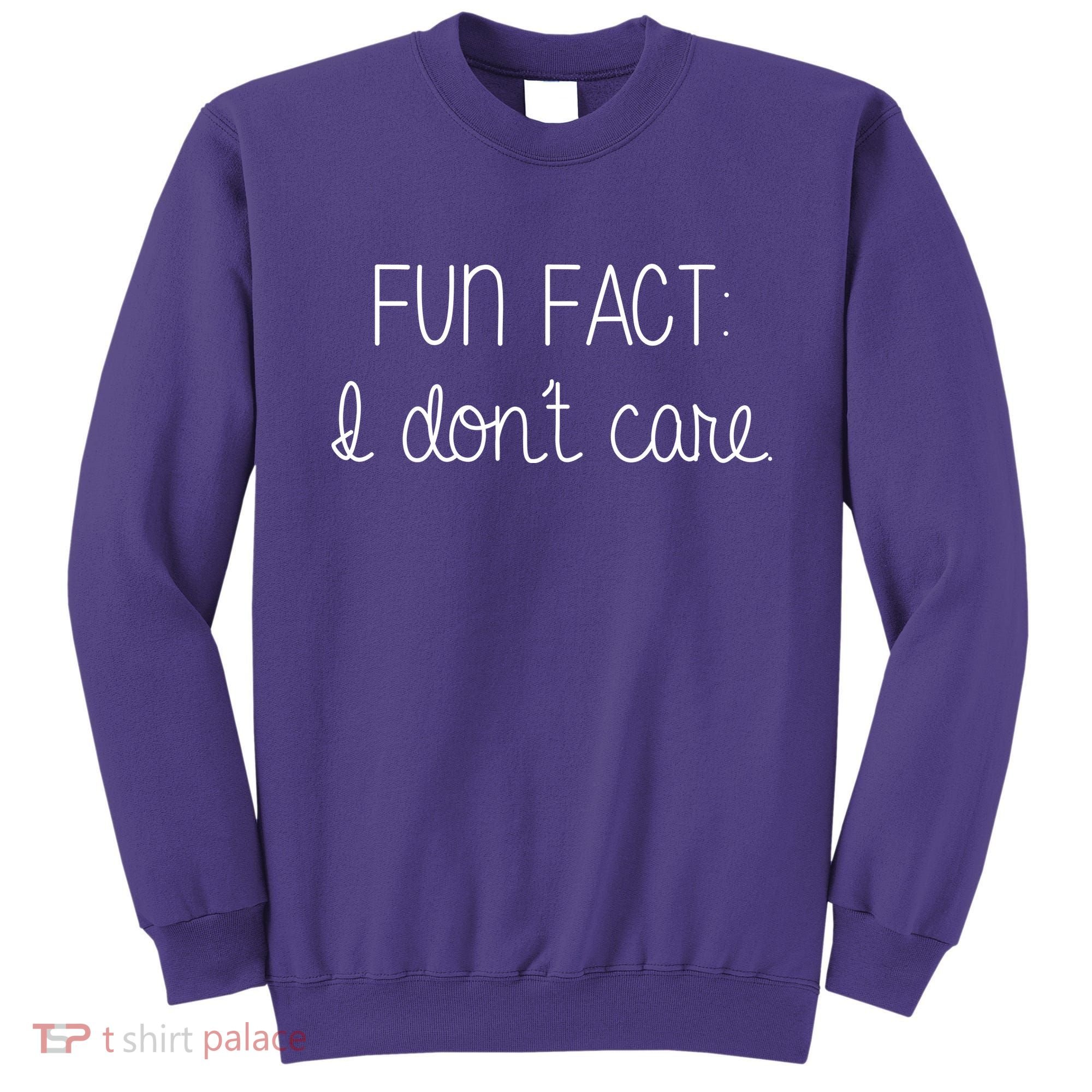 Fun Fact I Don't Care Funny Sweatshirt