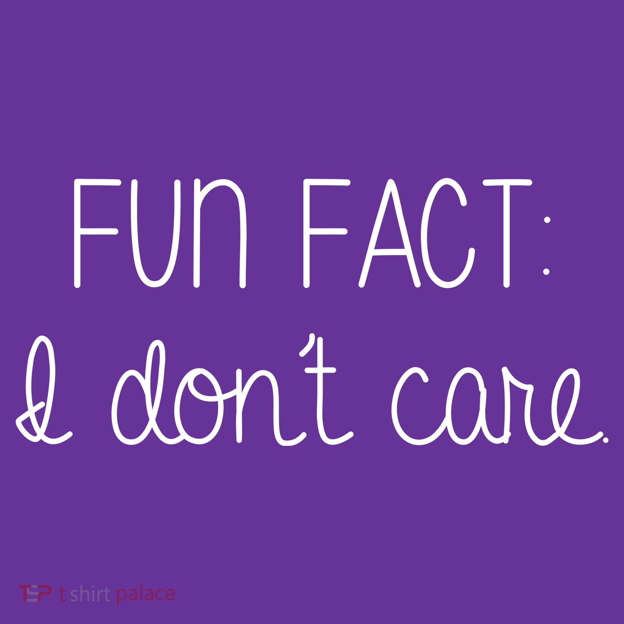 Fun Fact I Don't Care Funny T-Shirt