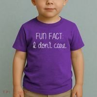 Fun Fact I Don't Care Funny Toddler T-Shirt thumb 2