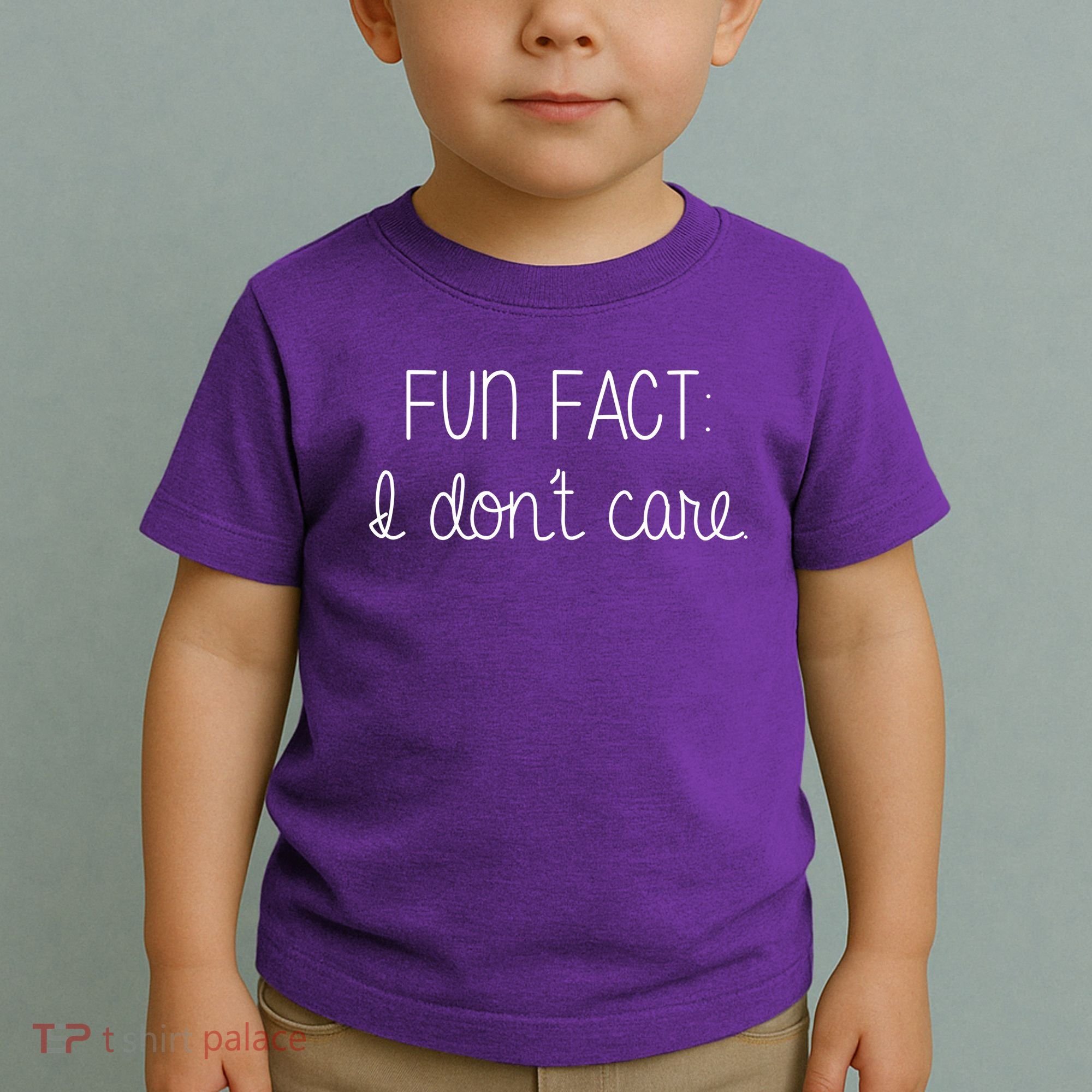 Fun Fact I Don't Care Funny Toddler T-Shirt