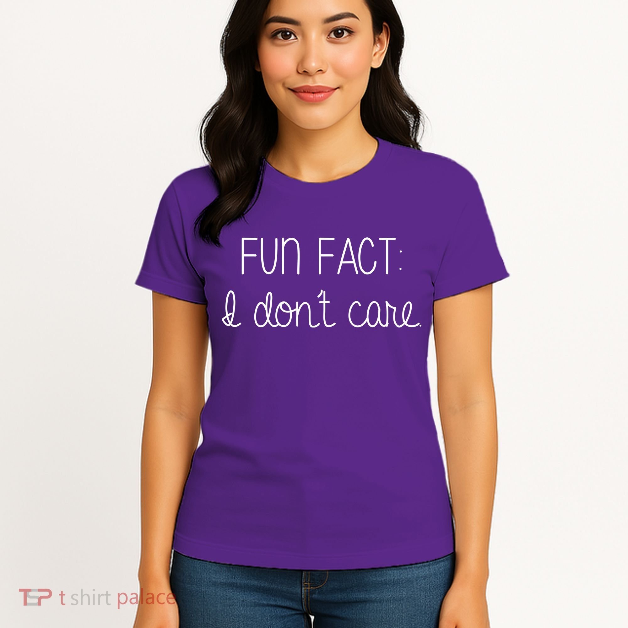 Fun Fact I Don't Care Funny Women's T-Shirt