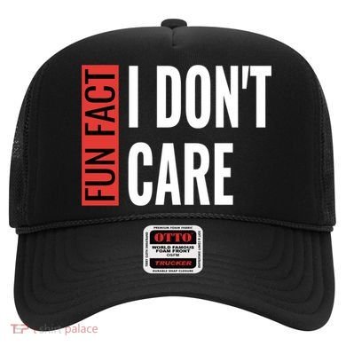 Fun Fact I Don't Care Sarcastic Saying Humorous Great Gift Hat