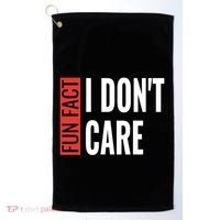Fun Fact I Don't Care Sarcastic Saying Humorous Great Gift Golf Towel thumb 0