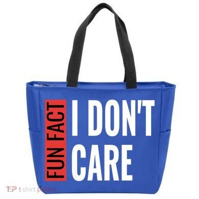 Fun Fact I Don't Care Sarcastic Saying Humorous Great Gift Tote Bag
