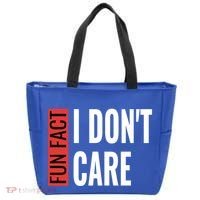 Fun Fact I Don't Care Sarcastic Saying Humorous Great Gift Tote Bag thumb 0