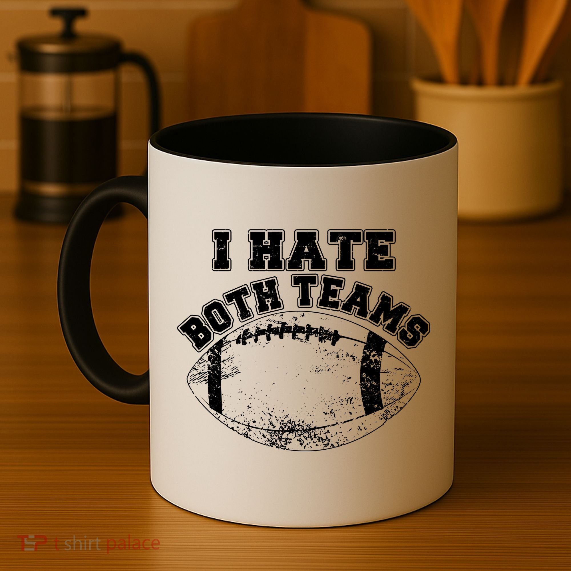 Funny Football I Hate Both Teams Coffee Mug