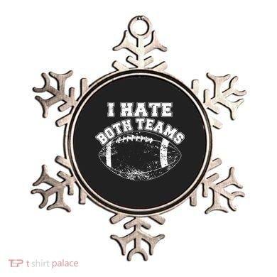 Funny Football I Hate Both Teams Ornament