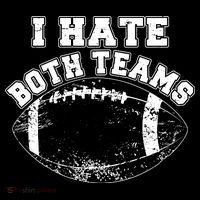 Funny Football I Hate Both Teams Ornament thumb 1