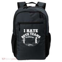 Funny Football I Hate Both Teams Backpack thumb 0
