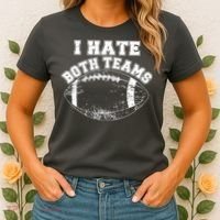 Funny Football I Hate Both Teams Women's T-Shirt thumb 2