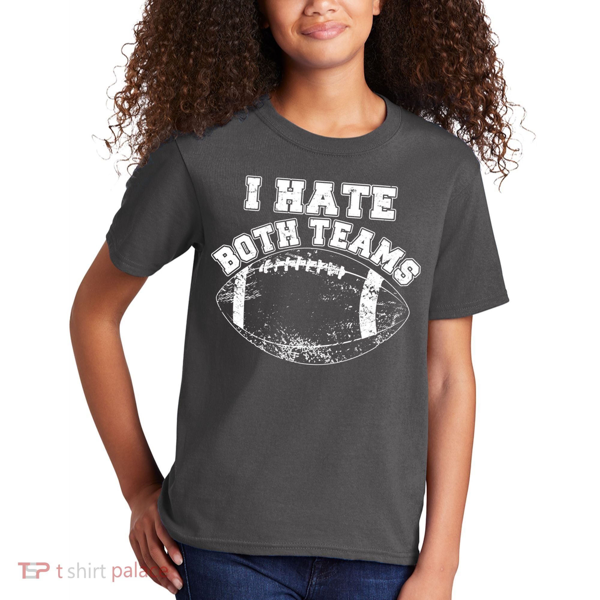 Funny Football I Hate Both Teams Kids T-Shirt