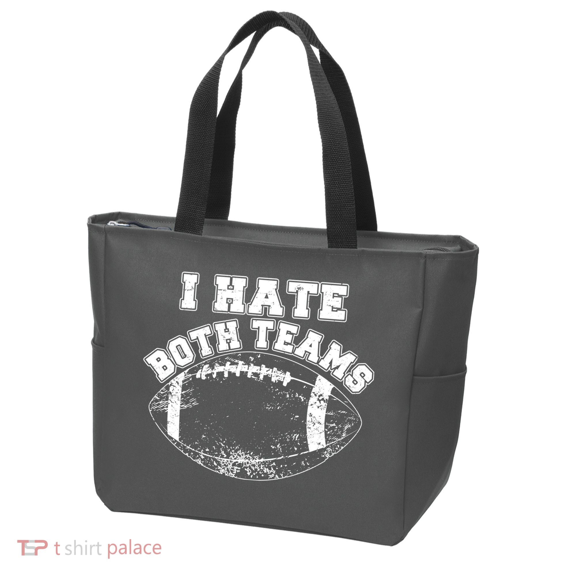 Funny Football I Hate Both Teams Tote Bag