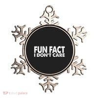 Fun Fact I Dont Care Funny Ornament thumb 0
