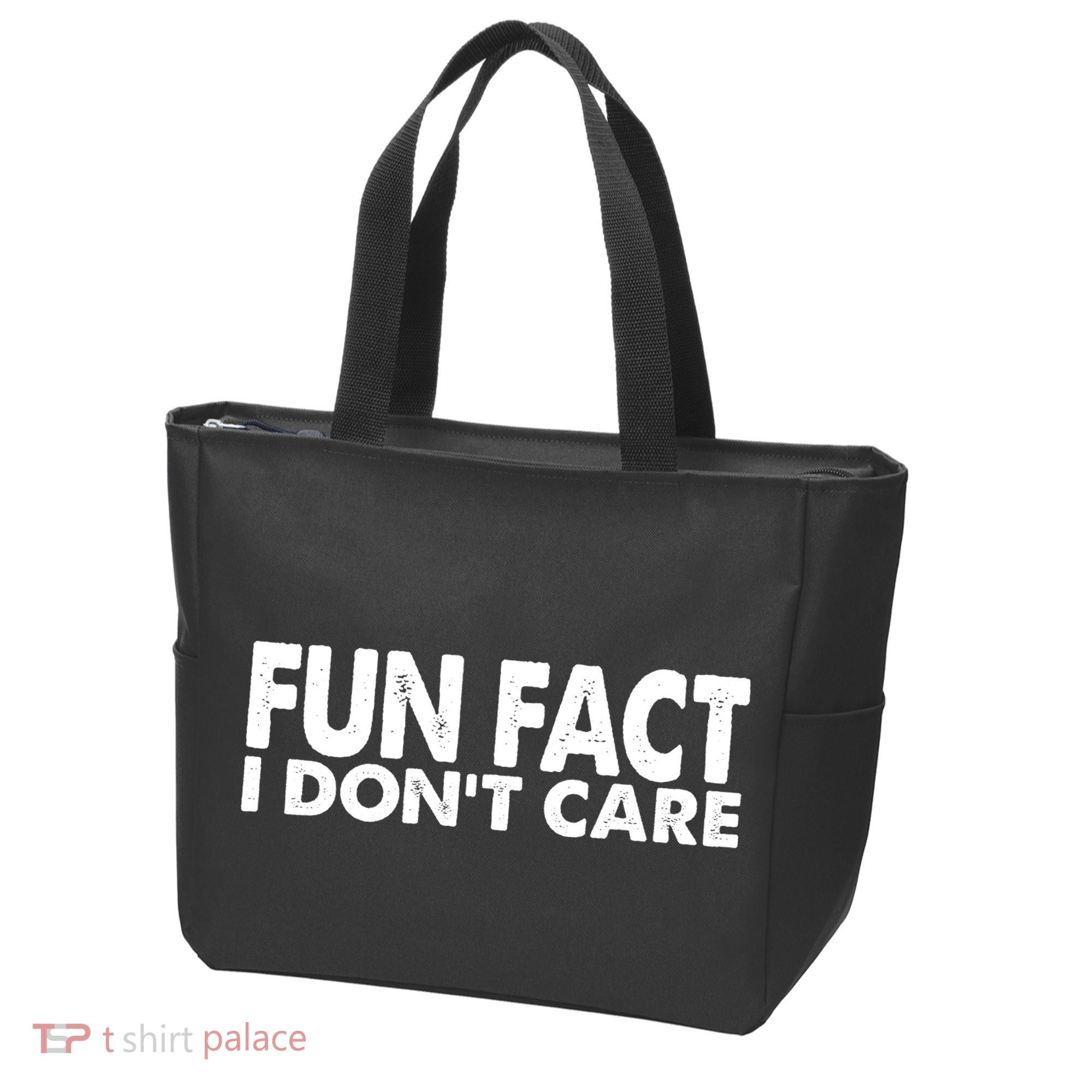Fun Fact I Dont Care Funny Tote Bag