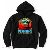 Funny Fishing Is Serious Hoodie thumb 0