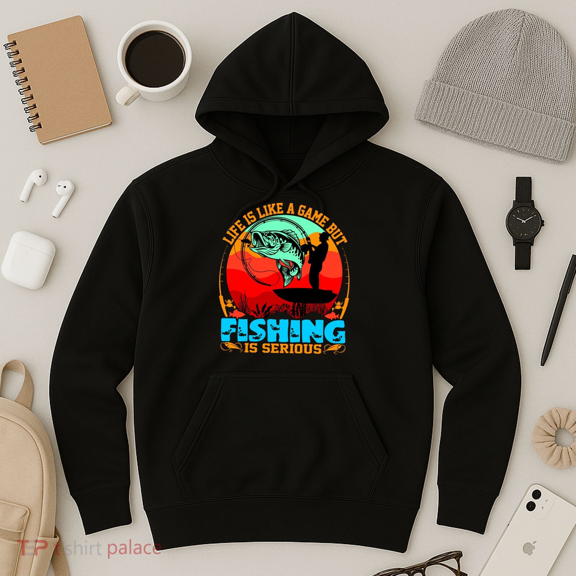 Funny Fishing Is Serious Hoodie