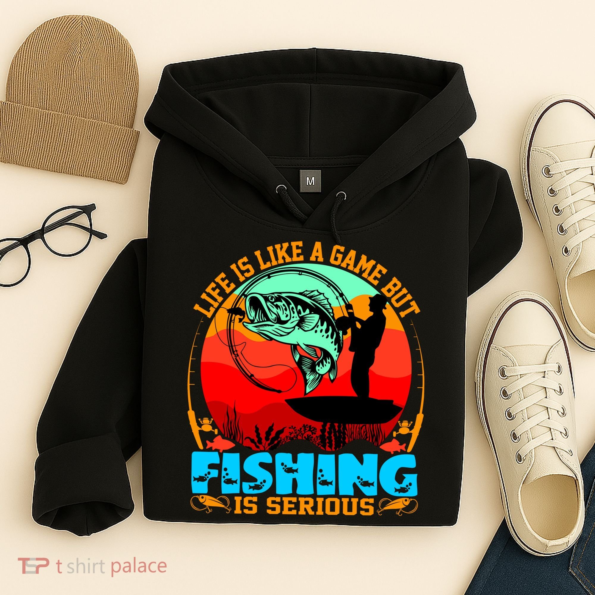 Funny Fishing Is Serious Hoodie