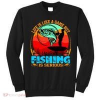 Funny Fishing Is Serious Sweatshirt thumb 0