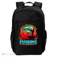 Funny Fishing Is Serious Backpack thumb 0