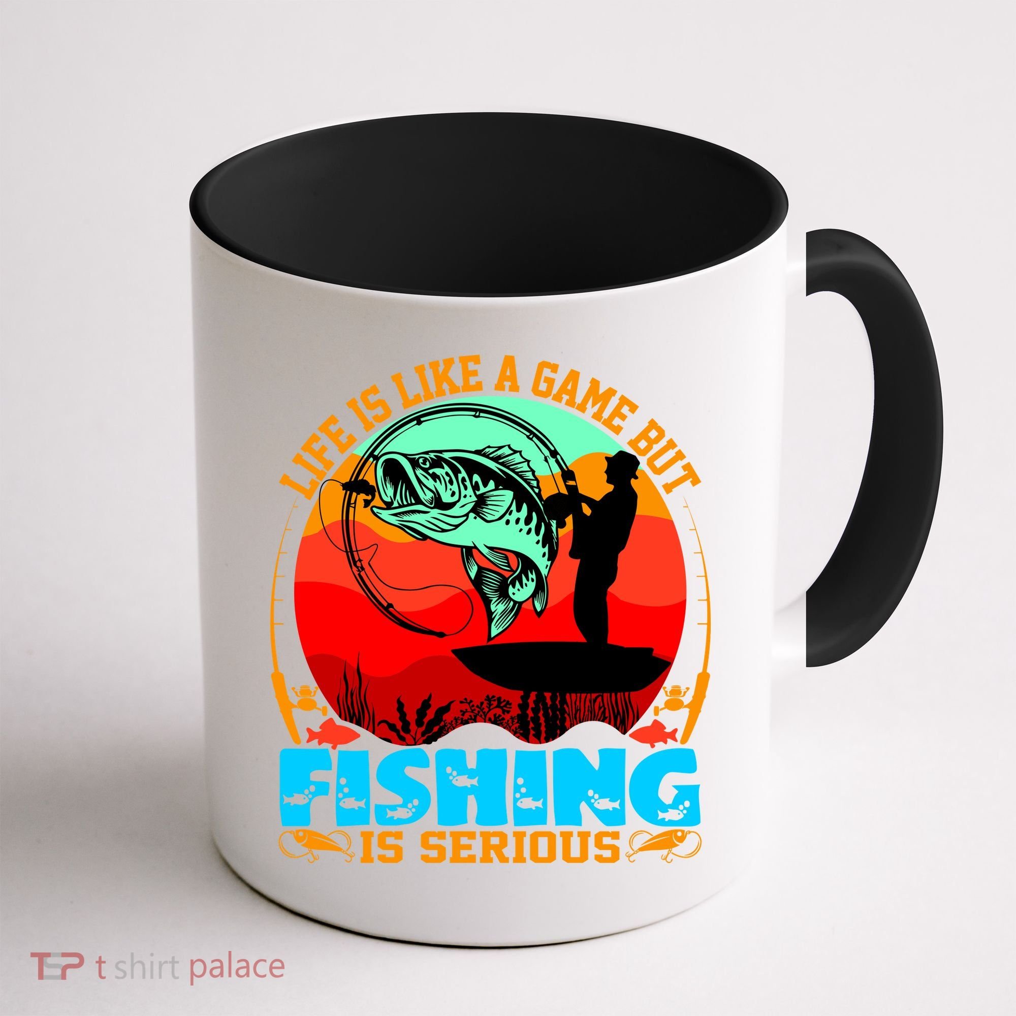 Funny Fishing Is Serious Coffee Mug