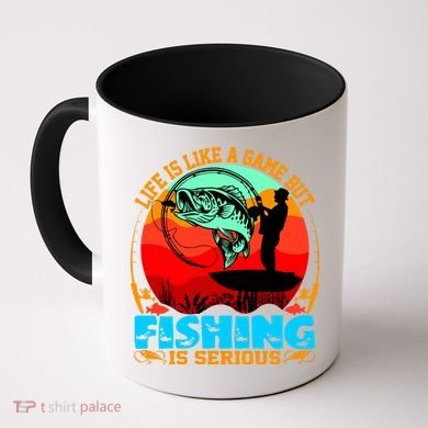 Funny Fishing Is Serious Coffee Mug