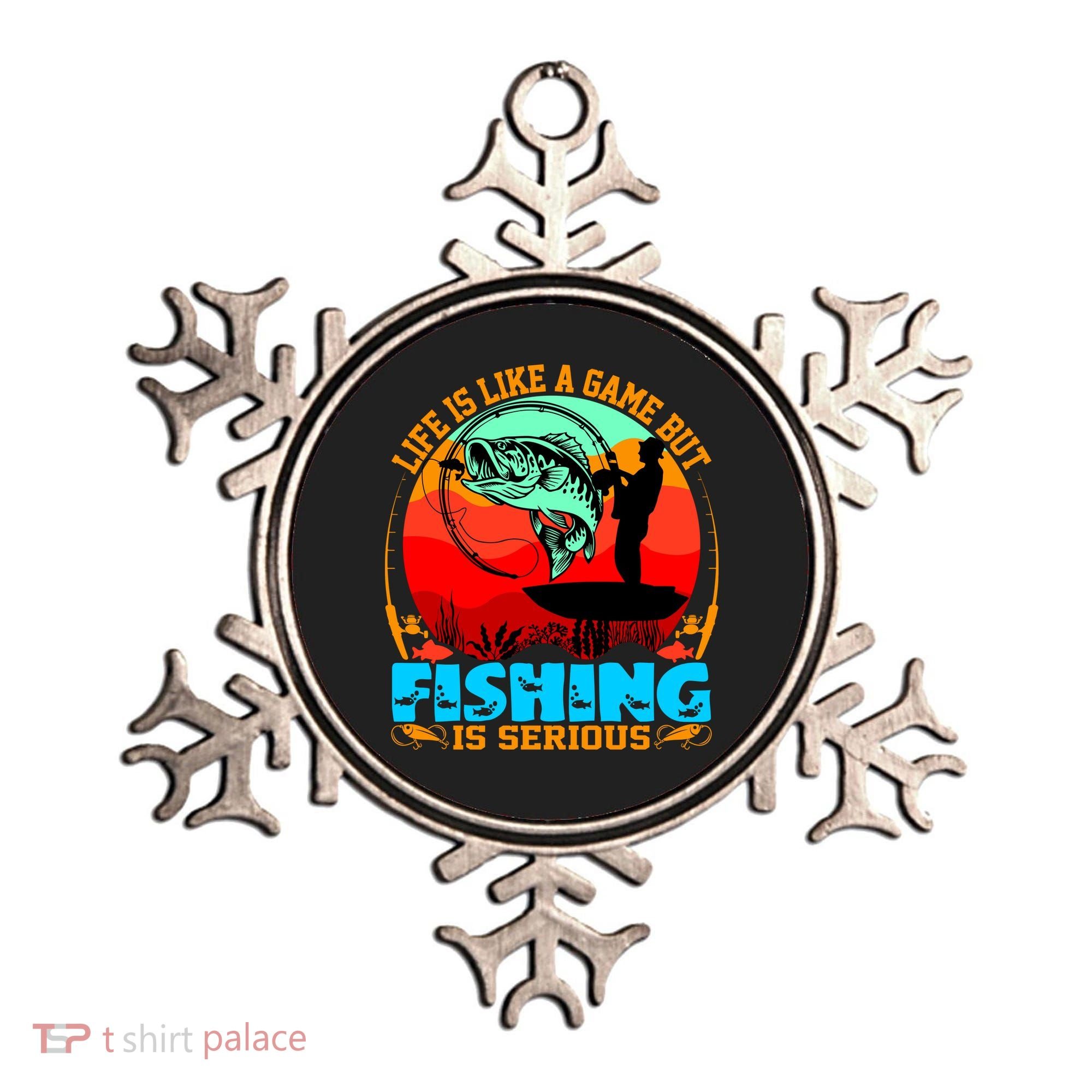 Funny Fishing Is Serious Ornament