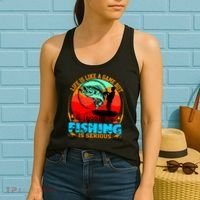 Funny Fishing Is Serious Women's Tank Top thumb 2