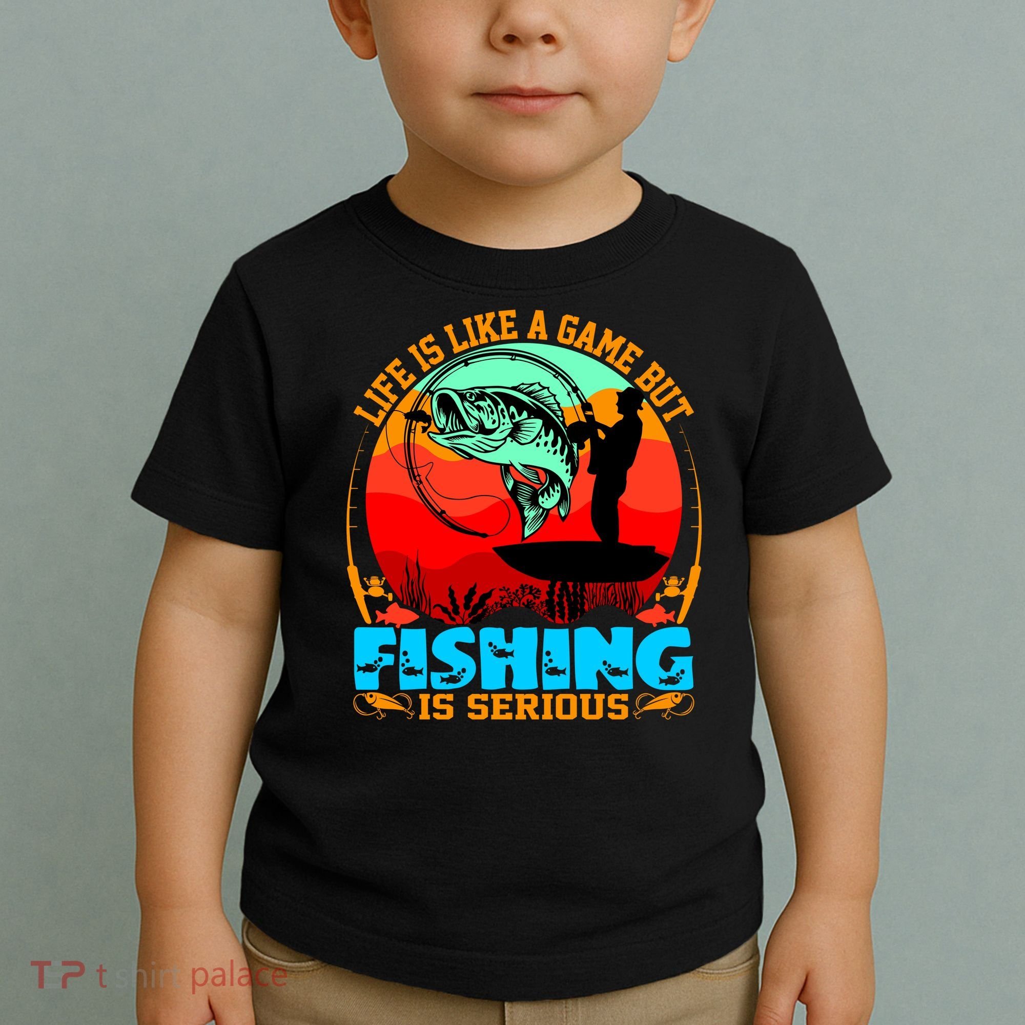 Funny Fishing Is Serious Toddler T-Shirt