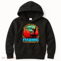 Funny Fishing Is Serious Kids Hoodie thumb 0