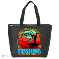 Funny Fishing Is Serious Tote Bag thumb 0