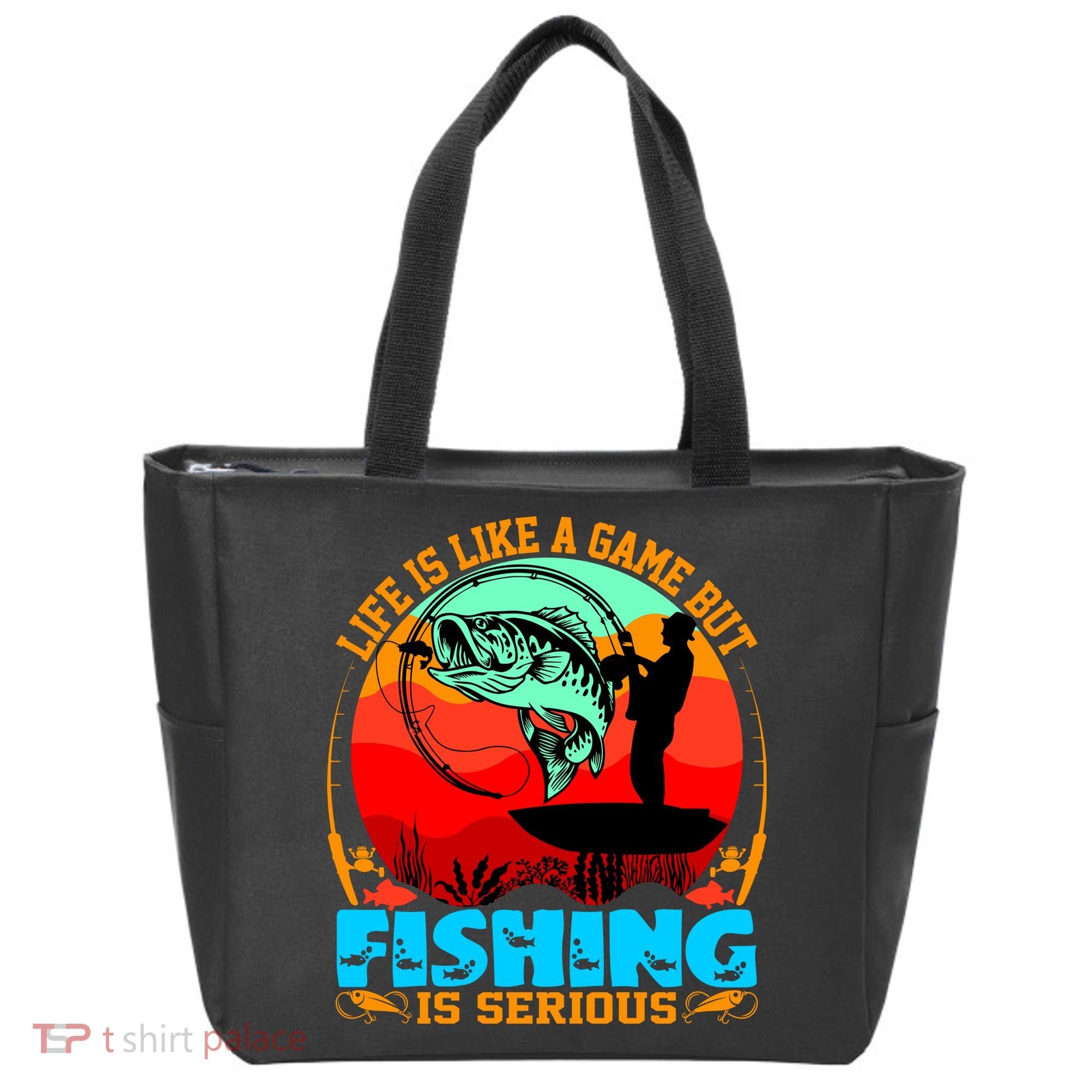 Funny Fishing Is Serious Tote Bag