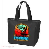 Funny Fishing Is Serious Tote Bag thumb 3
