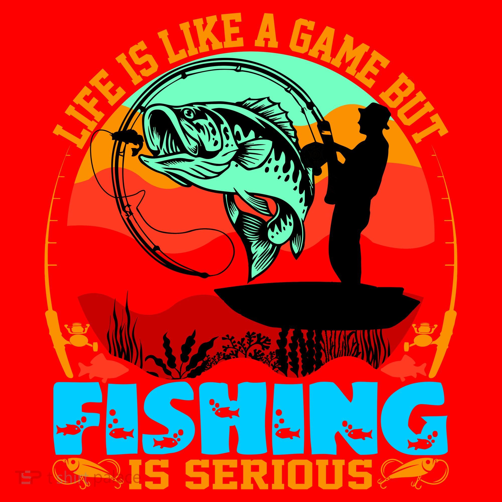 Funny Fishing Is Serious Santa Hat