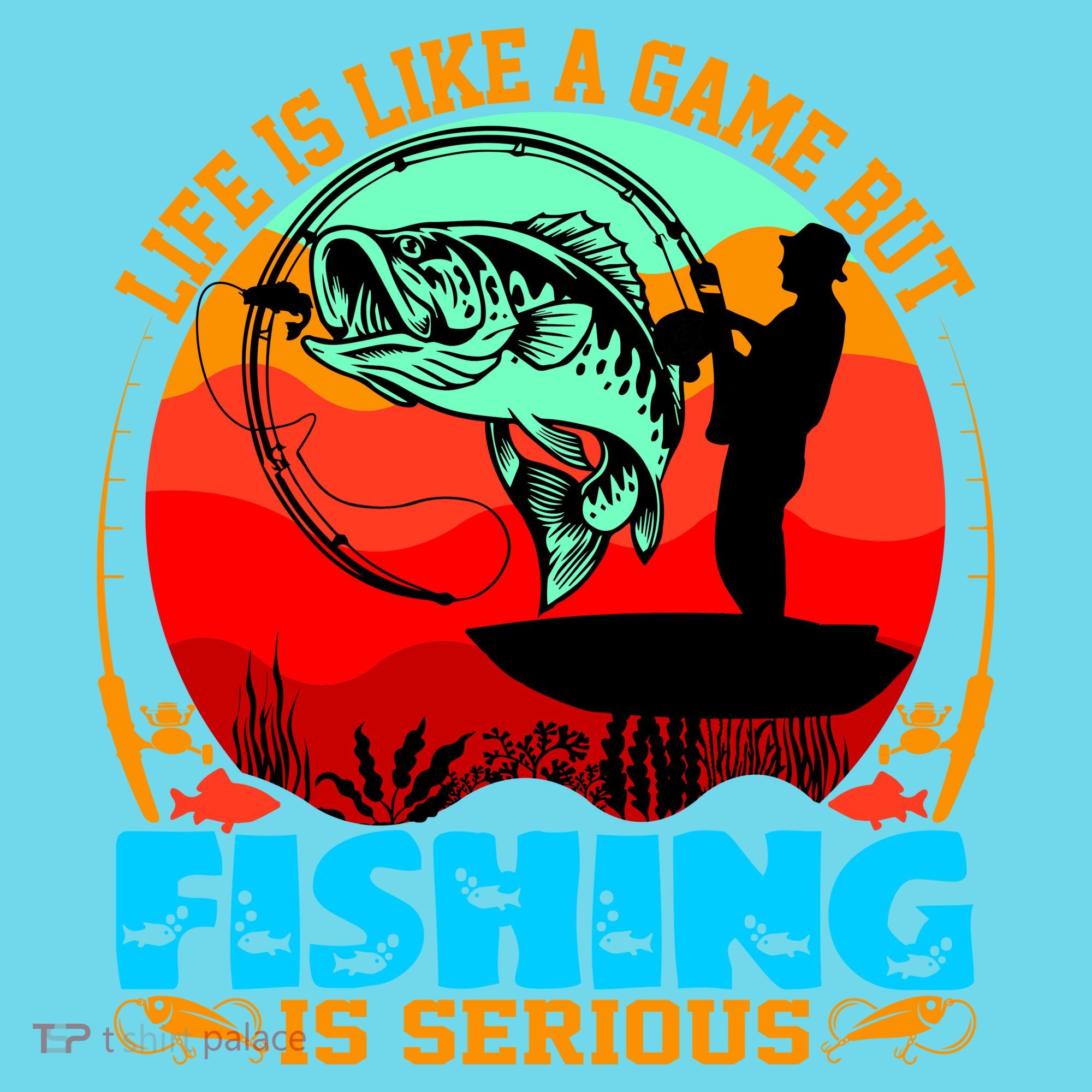 Funny Fishing Is Serious Long Sleeve Shirt