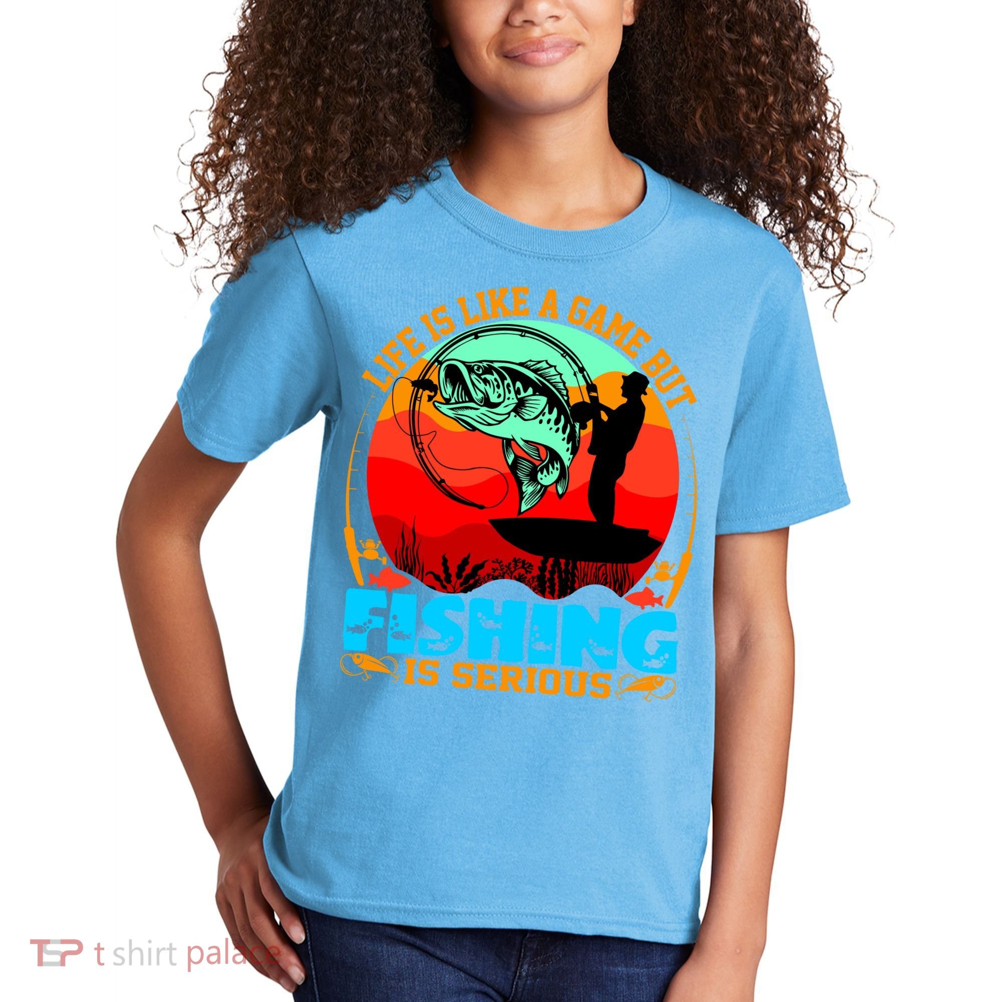 Funny Fishing Is Serious Kids T-Shirt