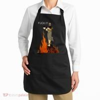 Funny Fuck It Witch Fuck It Witch On Fire Apron thumb 2