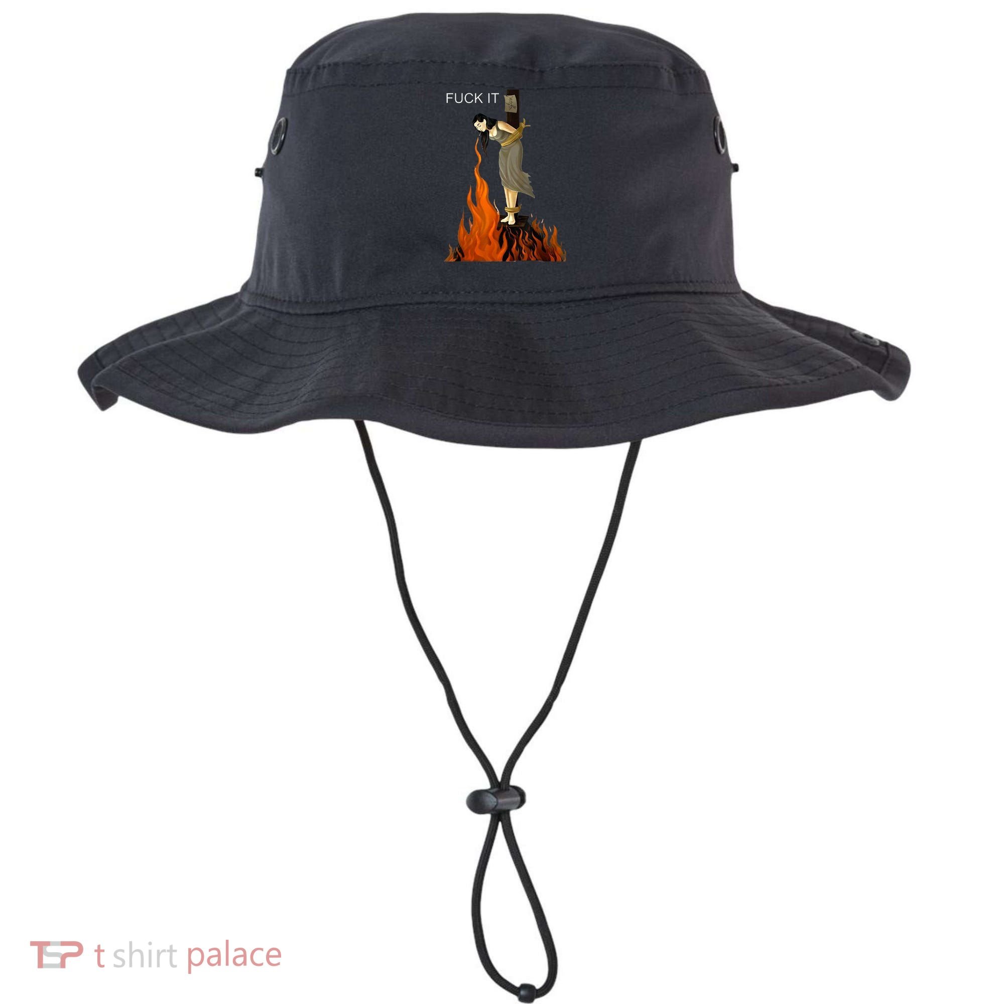 Funny Fuck It Witch Fuck It Witch On Fire Bucket Hat