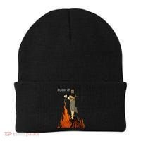 Funny Fuck It Witch Fuck It Witch On Fire Beanie thumb 0