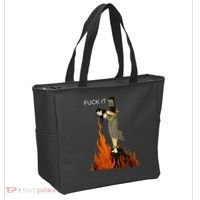 Funny Fuck It Witch Fuck It Witch On Fire Tote Bag thumb 2
