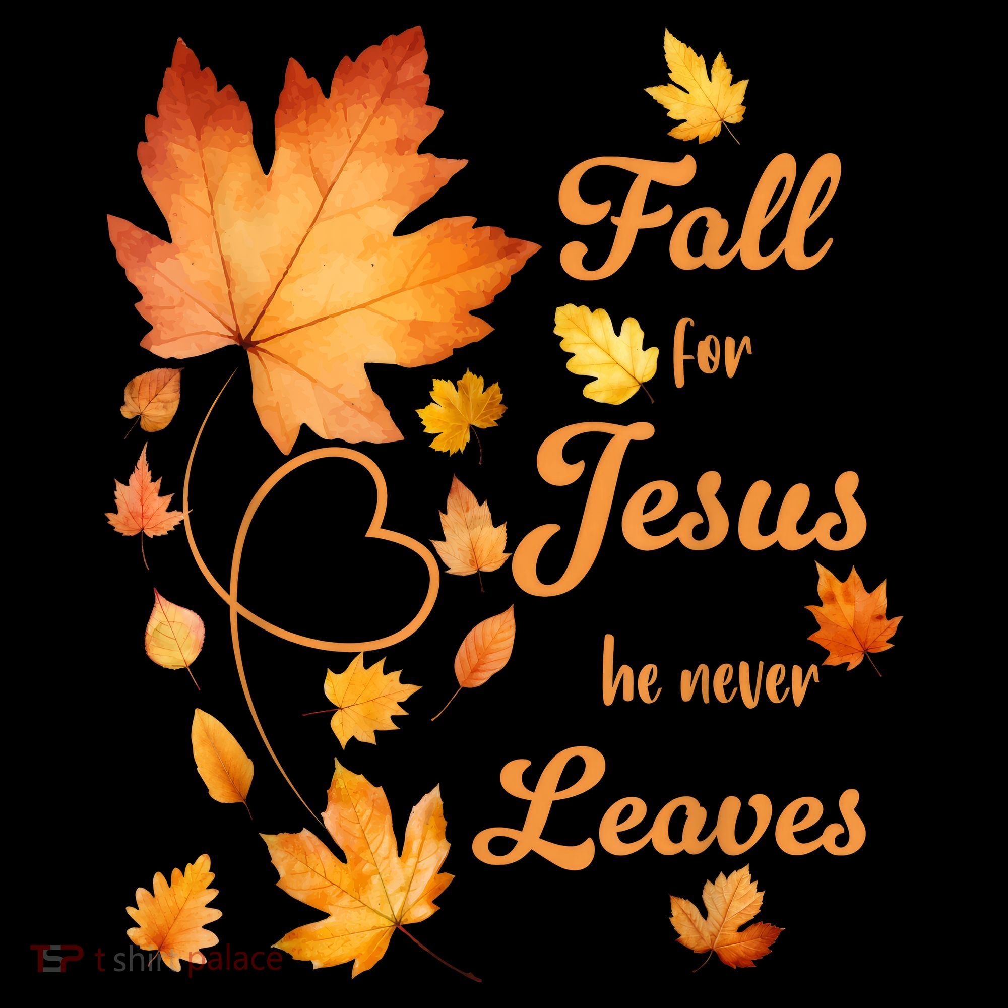 Fall For Jesus He Never Leave Beautiful Fall Leaves Backpack