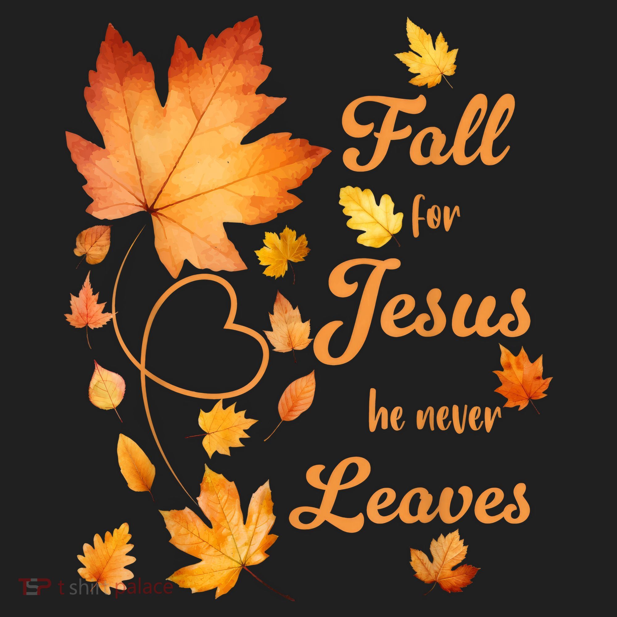 Fall For Jesus He Never Leave Beautiful Fall Leaves Tumbler
