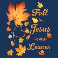 Fall For Jesus He Never Leave Beautiful Fall Leaves Baby Bodysuit thumb 2