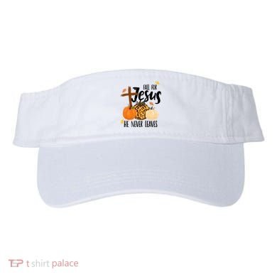 Fall For Jesus He Never Leaves Cross Pumpkin Visor