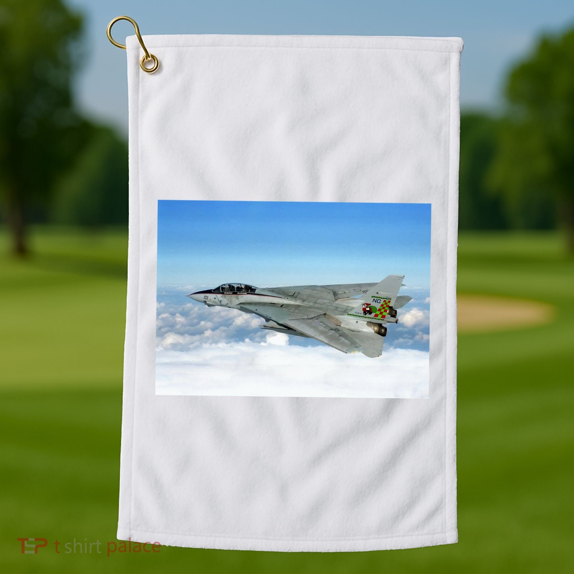 F14 Fighter Jet Golf Towel