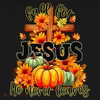 Fall For Jesus He Never Leaves Halloween Autumn Thanksgiving Tote Bag thumb 4