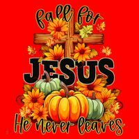 Fall For Jesus He Never Leaves Halloween Autumn Thanksgiving Santa Hat thumb 1