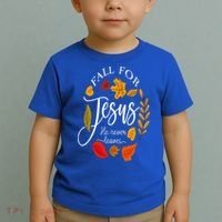 Fall For Jesus He Never Leaves Pumpkin Thanksgiving Toddler T-Shirt thumb 2
