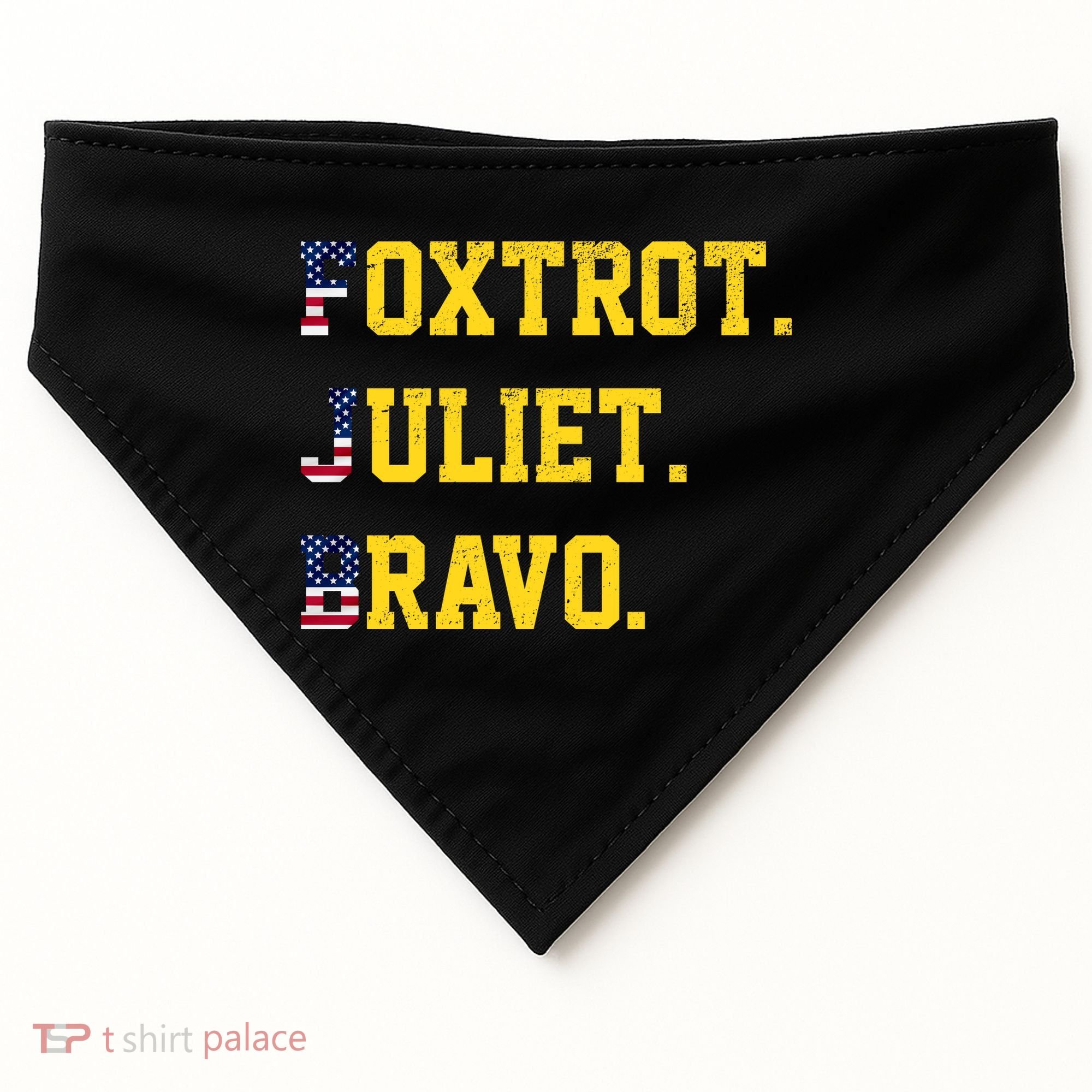 FJB Foxtrout Juliet Bravo USA Pro American America USA-Made Doggie Bandana