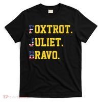 FJB Foxtrout Juliet Bravo USA Pro American America T-Shirt thumb 0